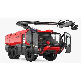 3D model Rosenbauer Panther 6x6 Firefighting Truck Rigged